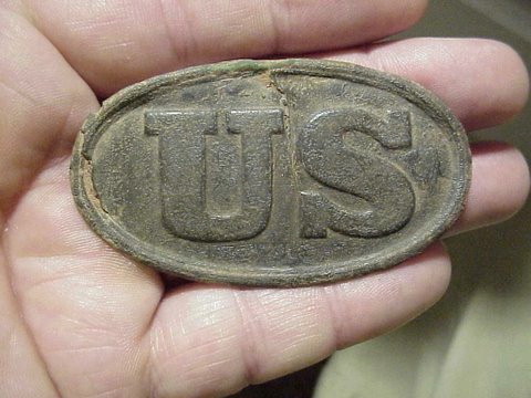  Model 1839 US belt buckle found near Duke, Texas.